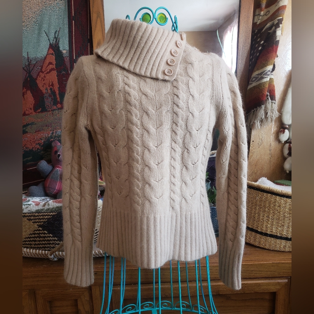Banana Republic Angora Rabit and Wool blend turtleneck sweater.